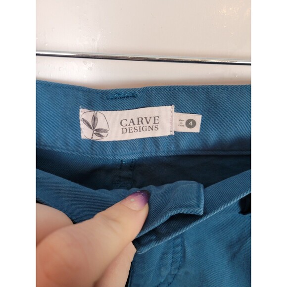 NWT Carve Designs Oahu Twill Shorts 4" Inseam Size 4 - Picture 3 of 7